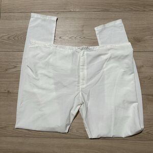 Mens White Kurta Pajama Pants 38” Traditional Indian Ethnic Drawstring Wedding